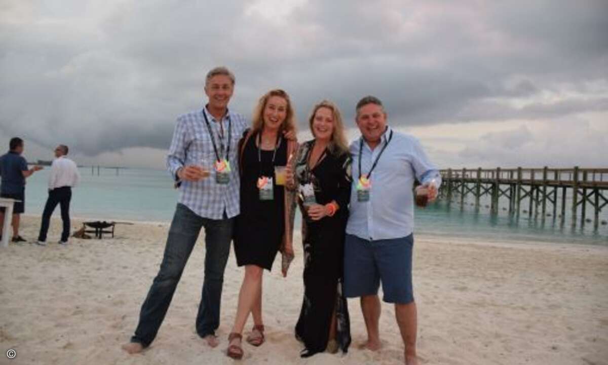 Cisco-Manager Kipp Martell nahm seine Frau Deborah und Freunde mit zur Abschlussparty am letzten Abend
(Foto: CRN)