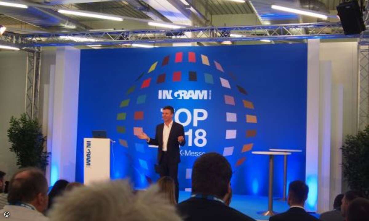 Ingram Micro lud zur 19. Auflage seiner TOP-Hausmesse. Neben einer großen Produktausstellung gab es im MOC-Center in München Fachinformationen in gut besuchten Workshops und Keynote-Vorträgen. (Bild: CRN)