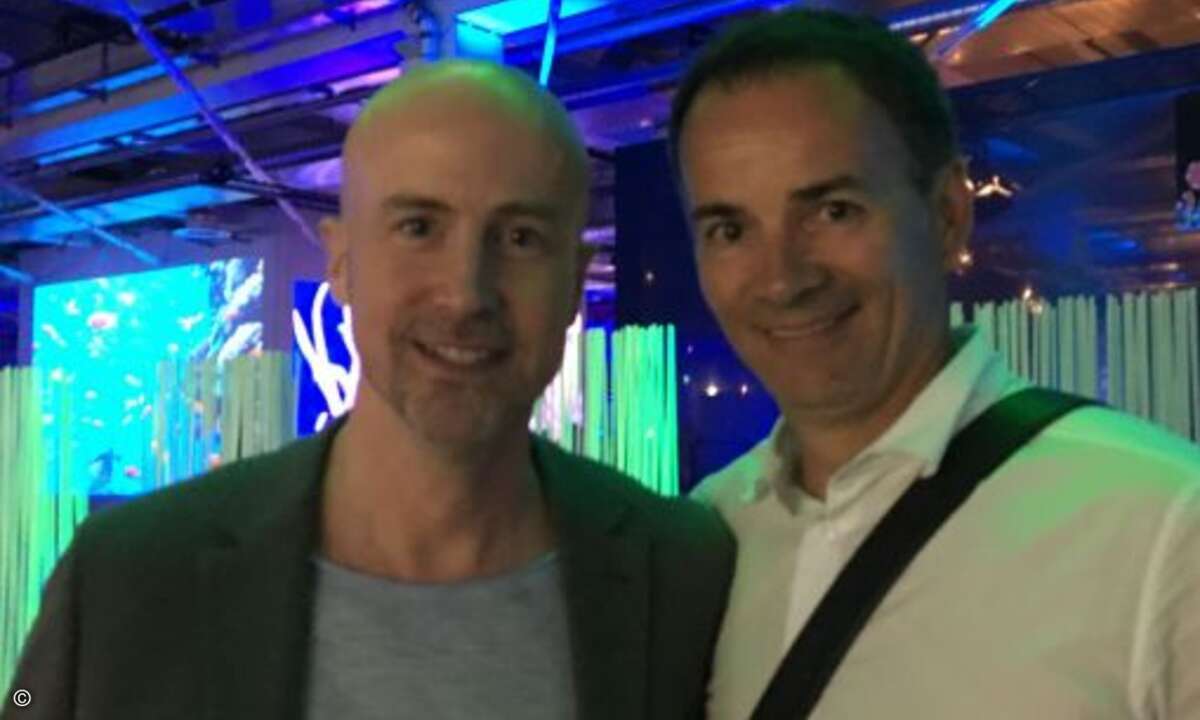 Matthäus Hose (li. WEKA FACHMEDIEN) und Andreas Bortoli (Systemhaus Neumeier) (Bild: CRN)
