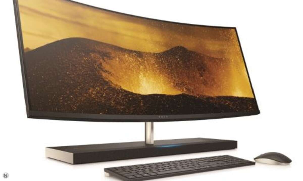 Der neue »HP Envy Curved AiO« ist der erste AiO mit Amazon Alexa (Bild: HP)