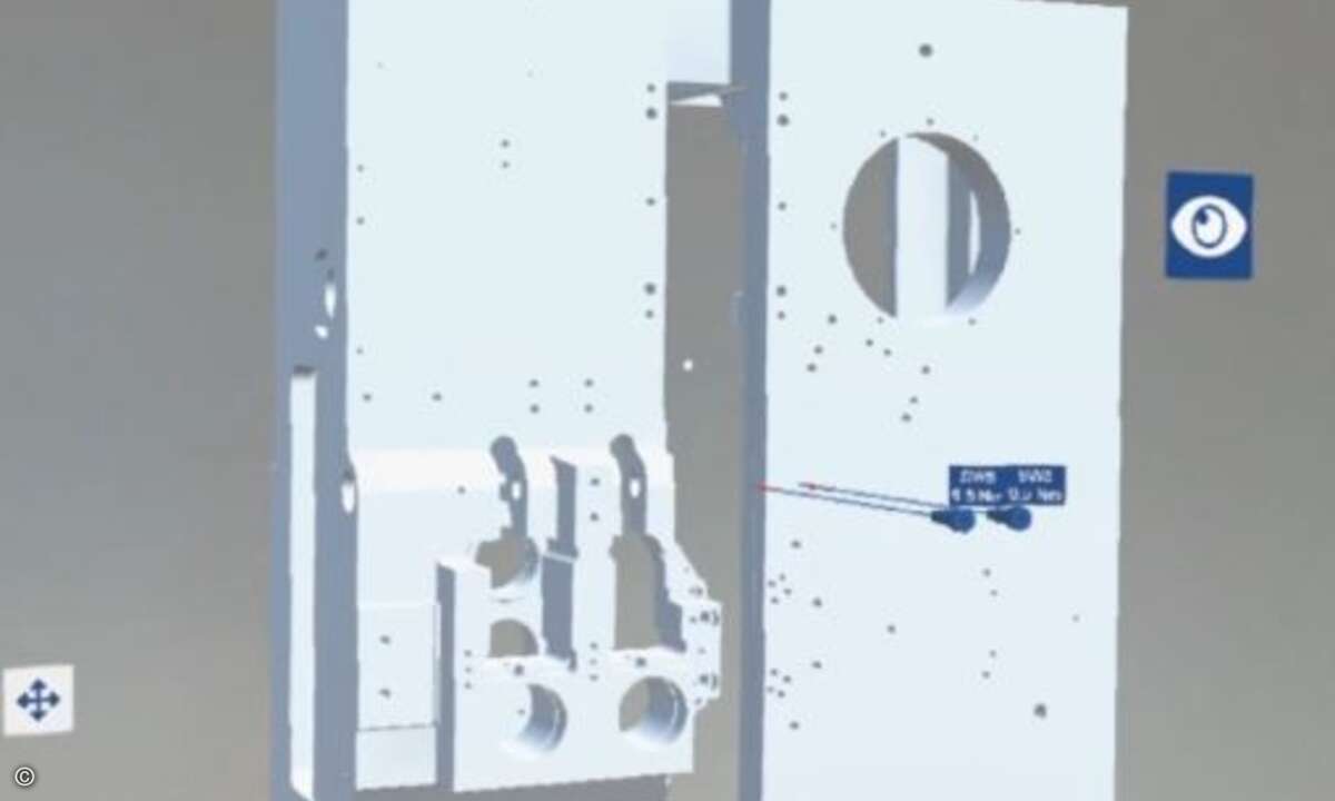 und in einem Hologramm dargestellt (Foto: Inosoft)