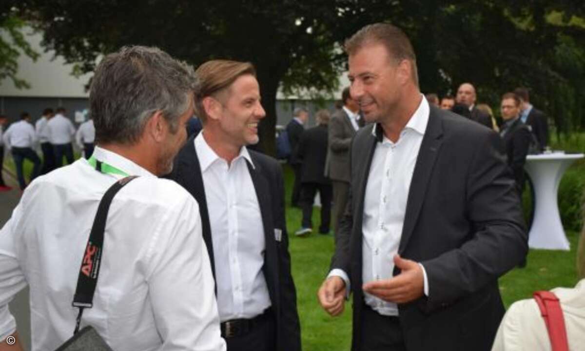 Es wurde viel Smalltalk betrieben (Foto: CRN)