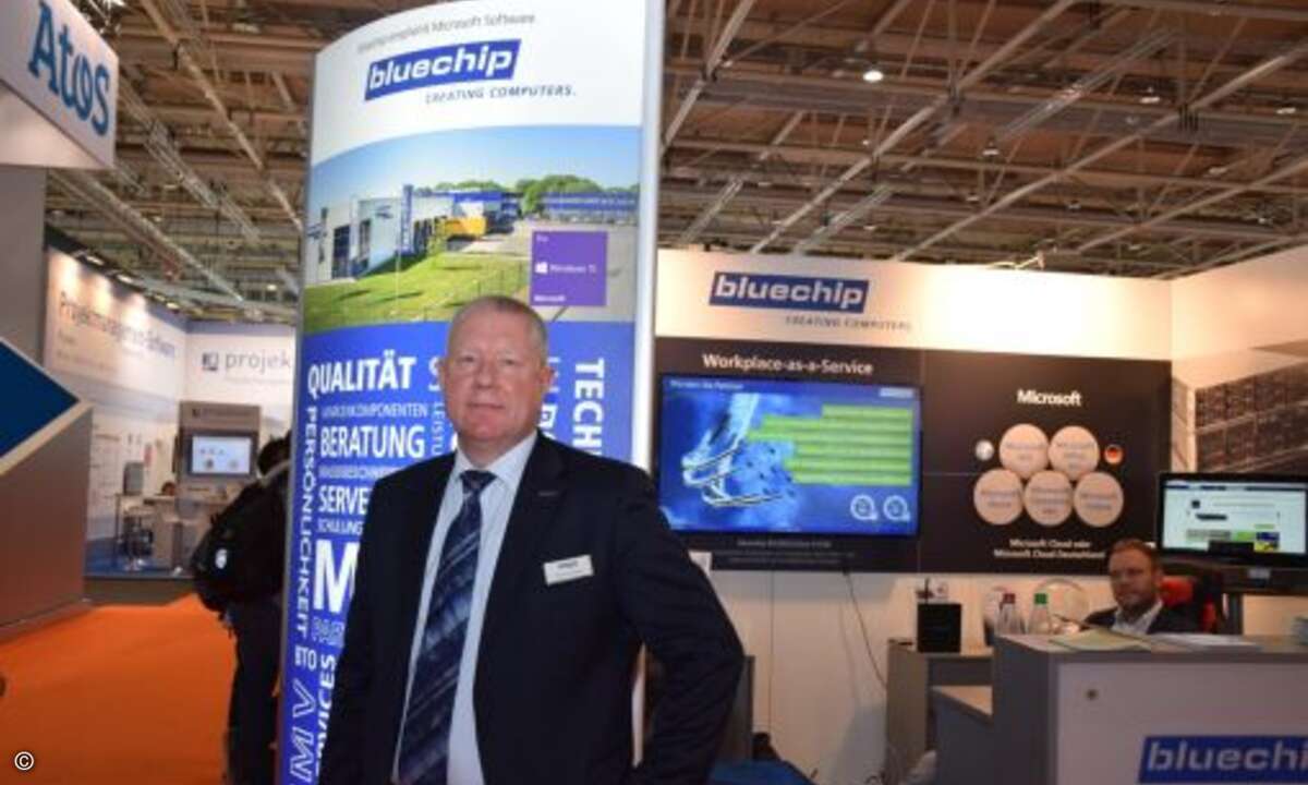Thomas Radzimski von Bluechip sprach sehr viel mit den Kunden seiner Fachhandelskunden, und lerne viele neue Aspekte aus Anwendersicht kennen. Die Leads gibt er an den Bluechip-Partnerkanal weiter.
