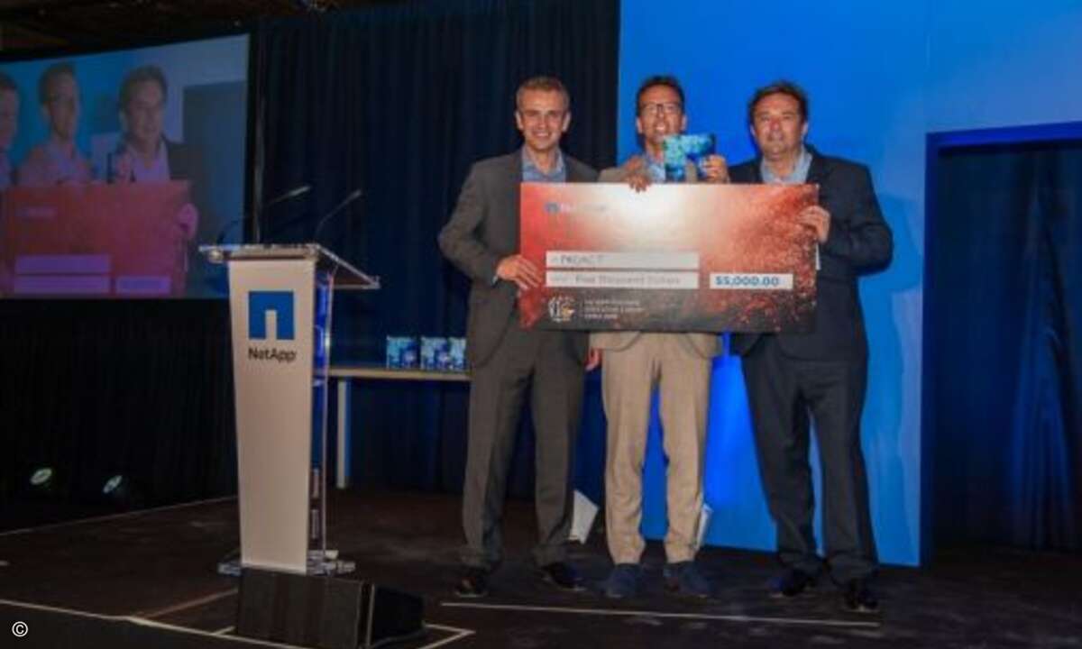 Über den Award als »Service Partner des Jahres« durfte sich Proact freuen (Foto: Graham Lee Photography / NetApp)