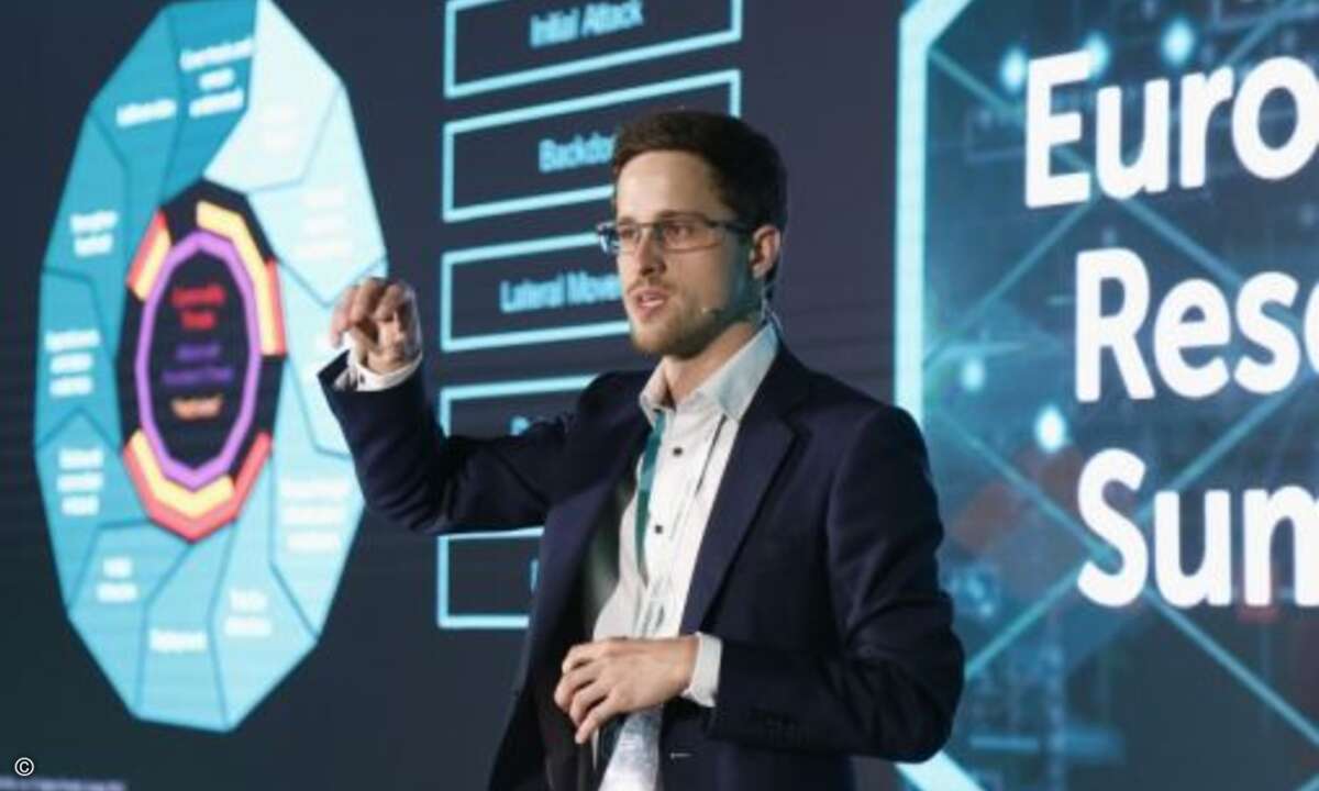 Christian Funk vom Global Research & Analysis Team (GReAT) bei seinem Vortrag (Foto: Kaspersky)
