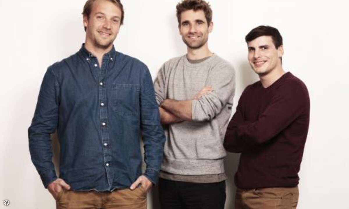 Das Back Market Gründer-Team: CEO Thibaud Hug de Larauze, CMO Vianney Vaute und, CTO Quentin Le Brouster (von links) (Bild: Back Market)