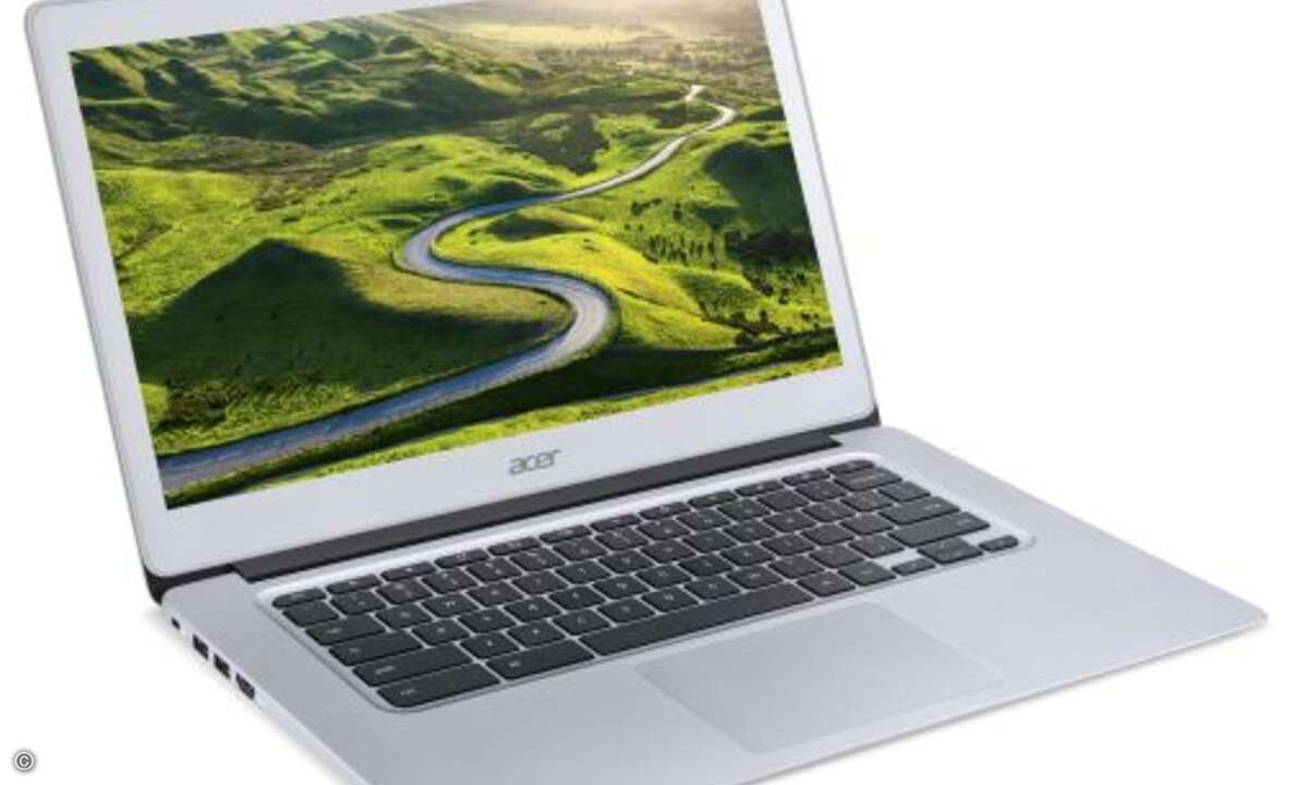 Acer Chromebook 14:
Schnell, sicher und ausdauernd: Das mobile Acer Chromebook 14 mit bis zu 10 Stunden Akkulaufzeit beherbergt in seinem robusten Vollaluminium-Gehäuse ein mattes 14 Zoll großes Full HD-IPS-Display. Herzstück des schicken Chromeboo