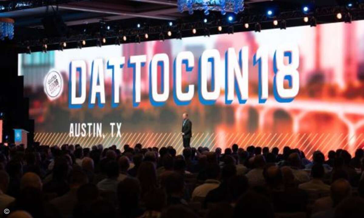 Austin McChord eröffnet die DattoCon in Austin, Texas (Foto: Rand Larson)