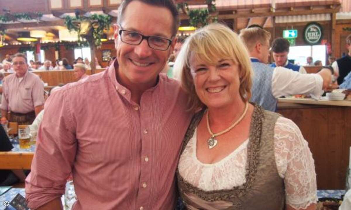 Marc Adelberg (CRN) mit PR-Profi Janet Spacey (Spacey-PR) (Bild: CRN)