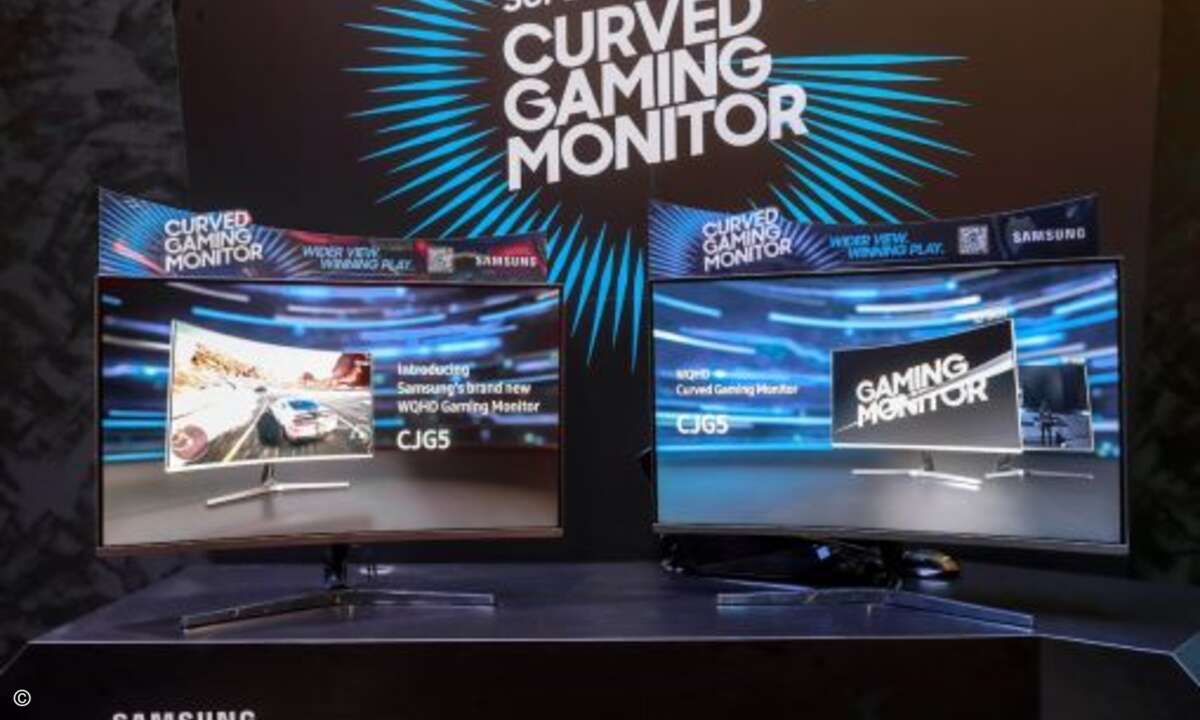 Der Curved-Monitor mit 32-Zoll-Display verfügt über die wichtigsten Gaming-Features: ein hohes Kontrastverhältnis, eine Bildwiederholungsrate von 144 Hz sowie eine WQHD-Auflösung (Bild: Samsung)