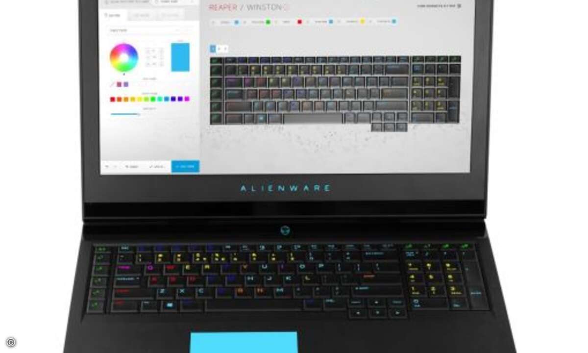 Die »Alienware 15« und »17«-Notebooks sind mit Einzeltasten-LED-Beleuchtung demnächst verfügbar. (Bild: Dell)