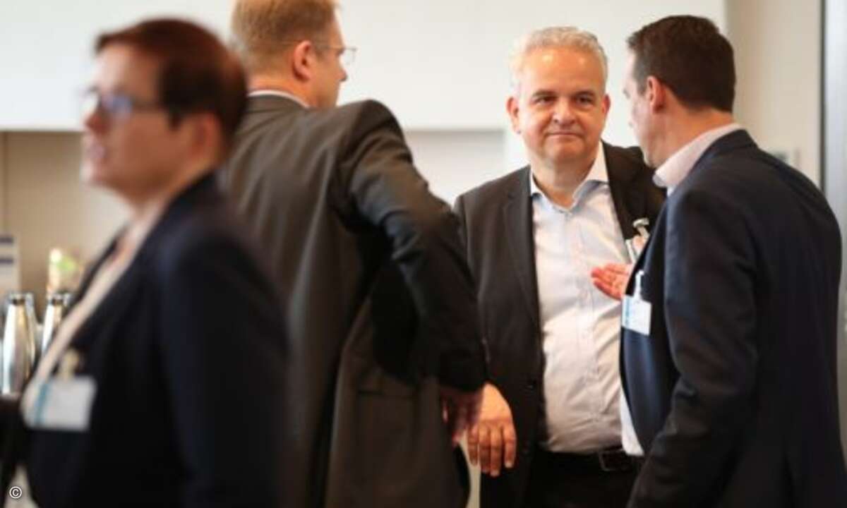 Uwe Rehwald von Eset im Gespräch (Foto: Eset)