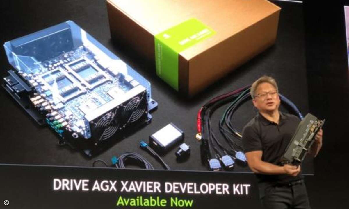 Autonomes Fahren spielt in Nvidias Strategie eine wichtige Rolle. Für Entwickler ist deshalb ab sofort das Developer Kit für Nvidias »Drive AGX Xavier« verfügbar (Bild: CRN)
