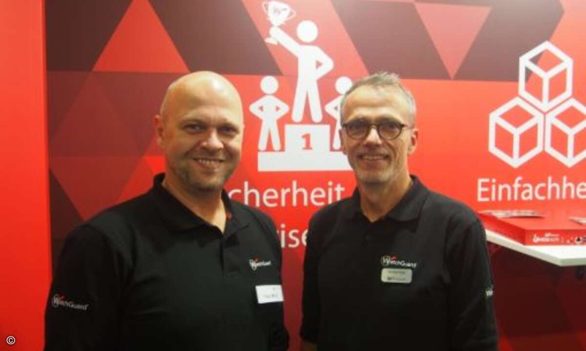 Paul Moll und Michael Haas von Watchguard (Foto: CRN)