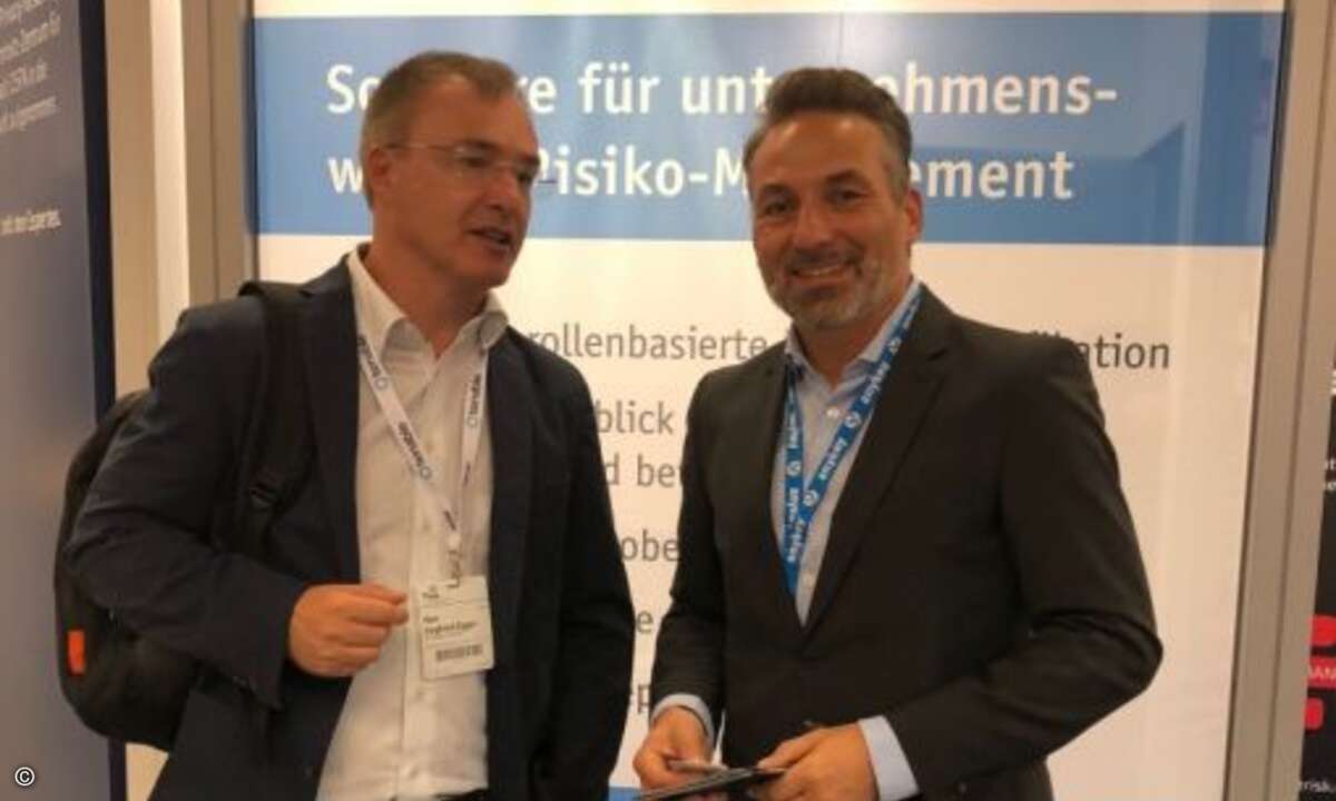 Martin Sudermann von Anykey (re.) mit Siegfried Egger von IT-Team aus Tirol (Foto: CRN)