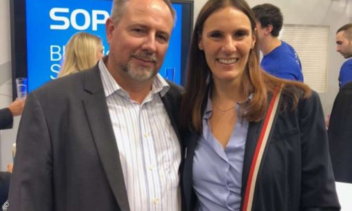 Nadine Roos und Jörg Hoffmann von Infinigate (Foto: CRN)