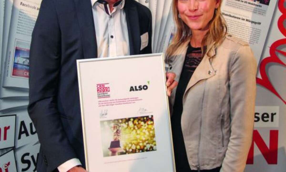 Also Deutschland GmbH
Die Soester Also kann in der diesjährigen Leistungsumfrage ihr sehr gutes Vorjahresergebnis nicht mehr ganz erreichen. Statt Note 1,92 vergeben die Reseller diesmal die Gesamtnote 1,95. Die Top Ten des Prämiertenkreises verpass