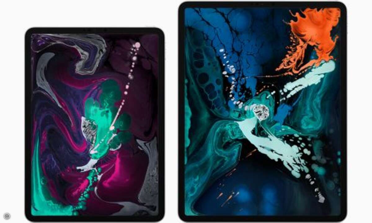 Das randlose Design hebt die 11-Zoll- und 12,9-Zoll großen... (Foto: Apple)