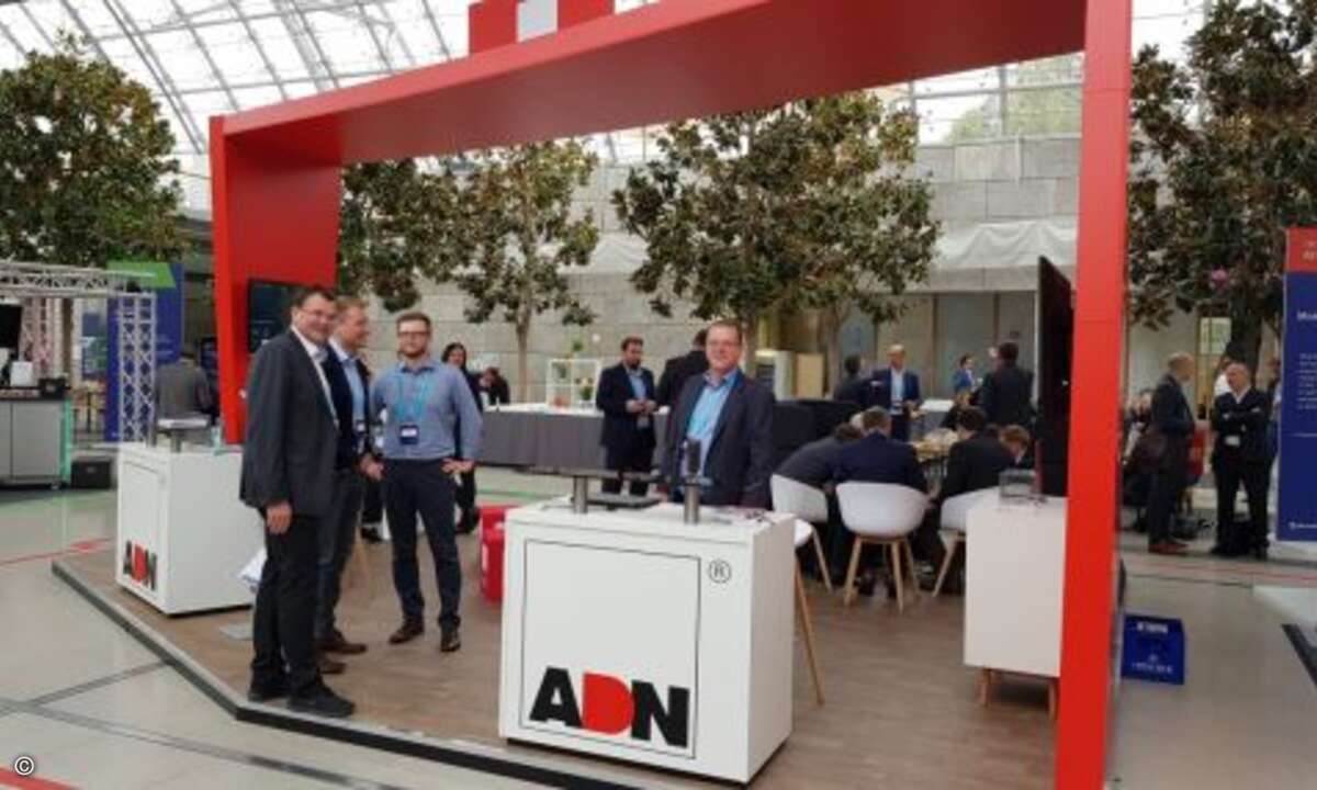 Auf zwischenmenschlichen Erfahrungsaustausch freute sich auch das Team von ADN (Bild: CRN)
