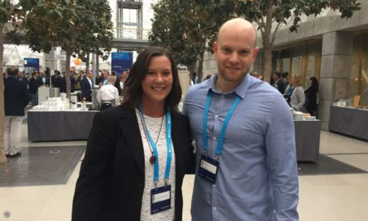 sowie Katharina Damm und Daniel Thiele von Synaxon (Bild: CRN)
