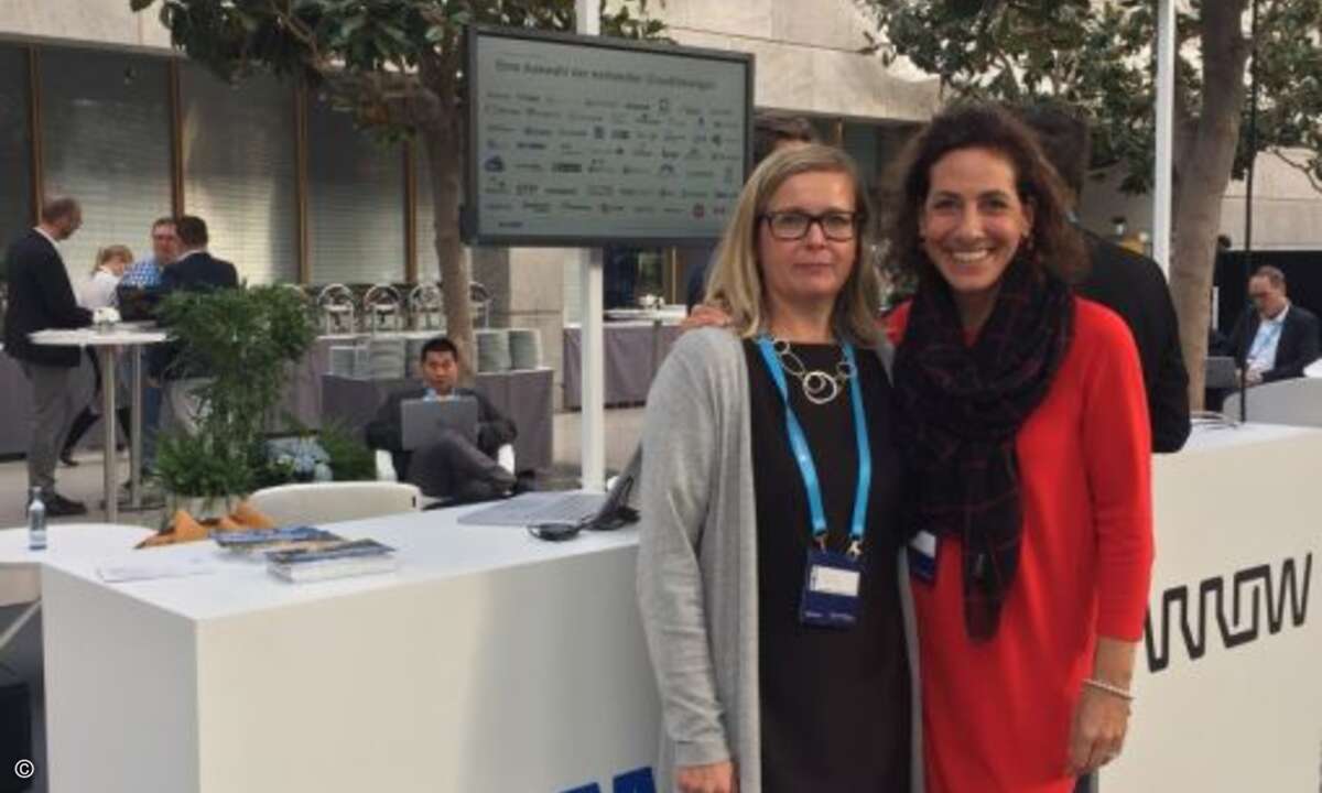 Yvonne von Engelmann (links) und Monica Jörg von Ingram Micro (Bild: CRN)