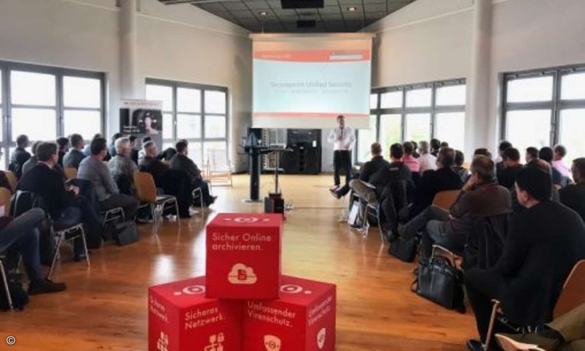 Auf der Roadshow konnten sich die Partner über Sicherheitslösungen des norddeutschen Herstellers informieren, ... (Foto: Securepoint)