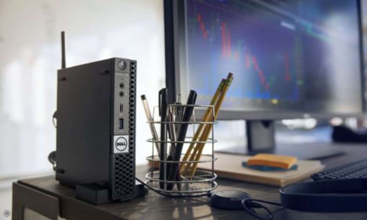 Dells »OptiPlex 7060 Micro« kan sich auf..(Bild: Dell)