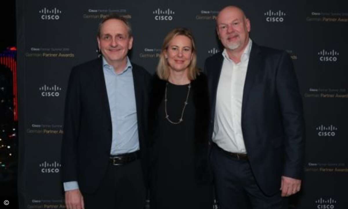 Den Preis als »Software Partner of the Year« schnappte sich Computacenter (Foto: Cisco)
