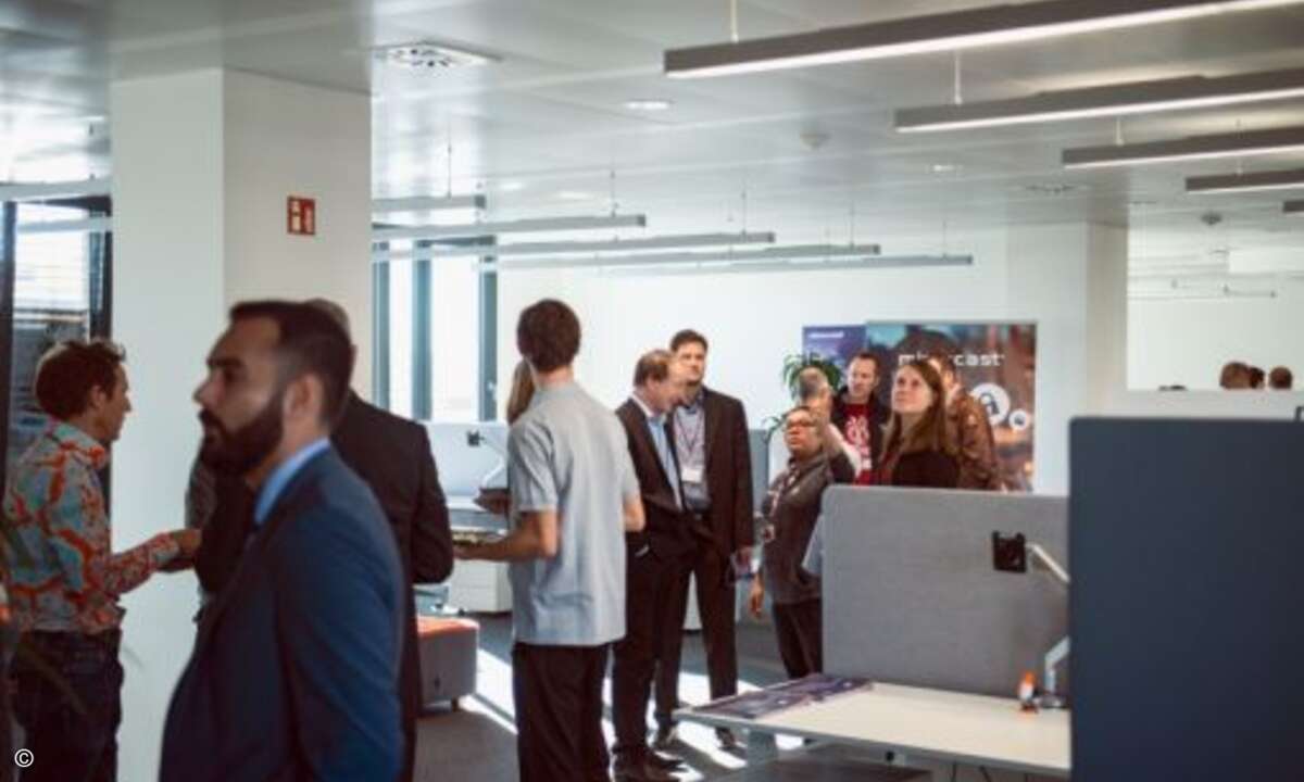 Zeit, die neuen Räumlichkeiten in Augenschein zu nehmen (Foto: Mimecast)