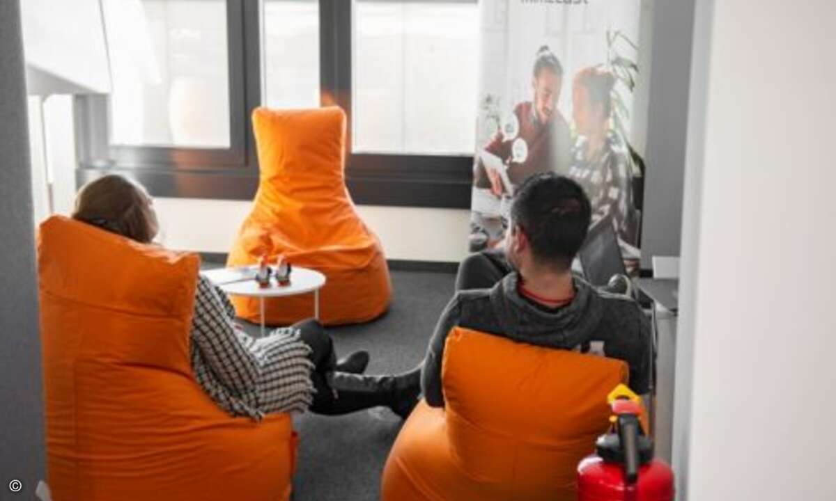 Ruhige Ecken, um mal abzuschalten, gibt es natürlich im neuen Büro auch (Foto: Mimecast)