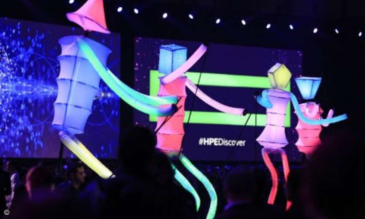Licht-Show inklusive und ...
(Foto: HPE)