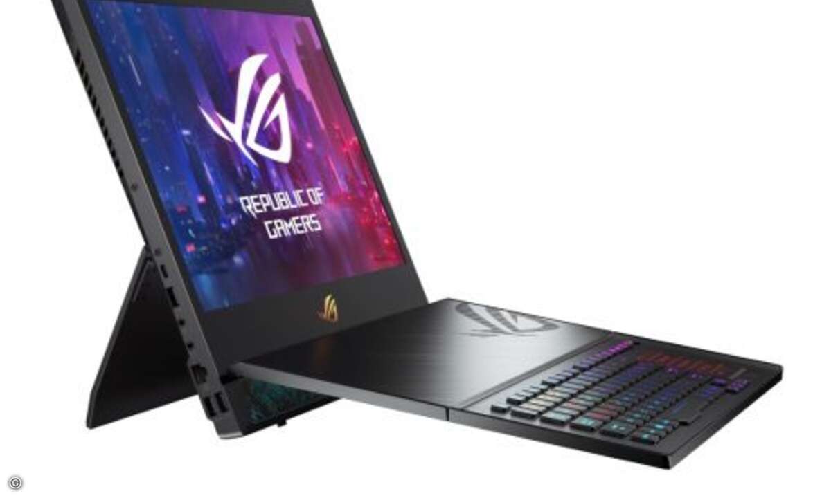 Mit neuen interessanten Formfaktoren überraschten einige Hersteller in ihrem Gaming-Portfolio. So stellte Asus auf der CES mit dem »ROG Mothership« ein Gaming-Notebook vor, das die Grenzen zwischen Notebook, Desktop und Workstation verwischt. (Bild: