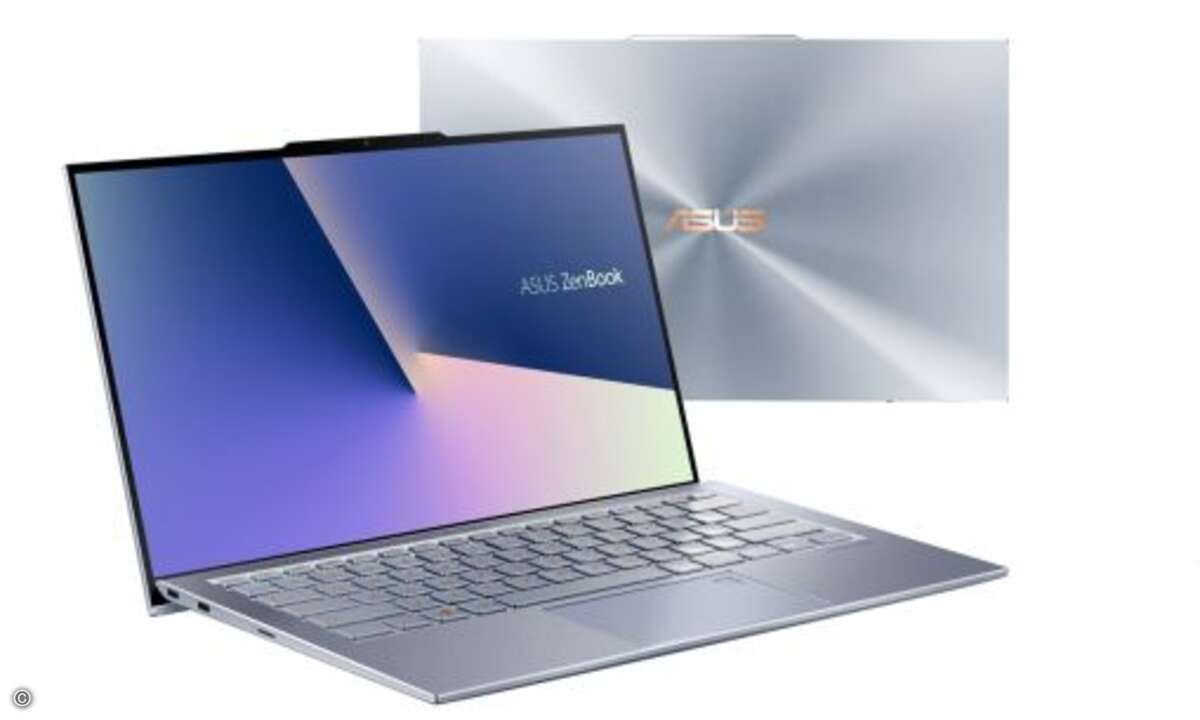 Das »Asus ZenBook S13 UX392« ist laut Hersteller das weltweit dünnste Notebook mit dedizierter Grafik im nur 12,9 Millimeter dicken Gehäuse. Darin steckt ein 13,9-Zoll-FHD-NanoEdge-Display. (Bild: Asus)