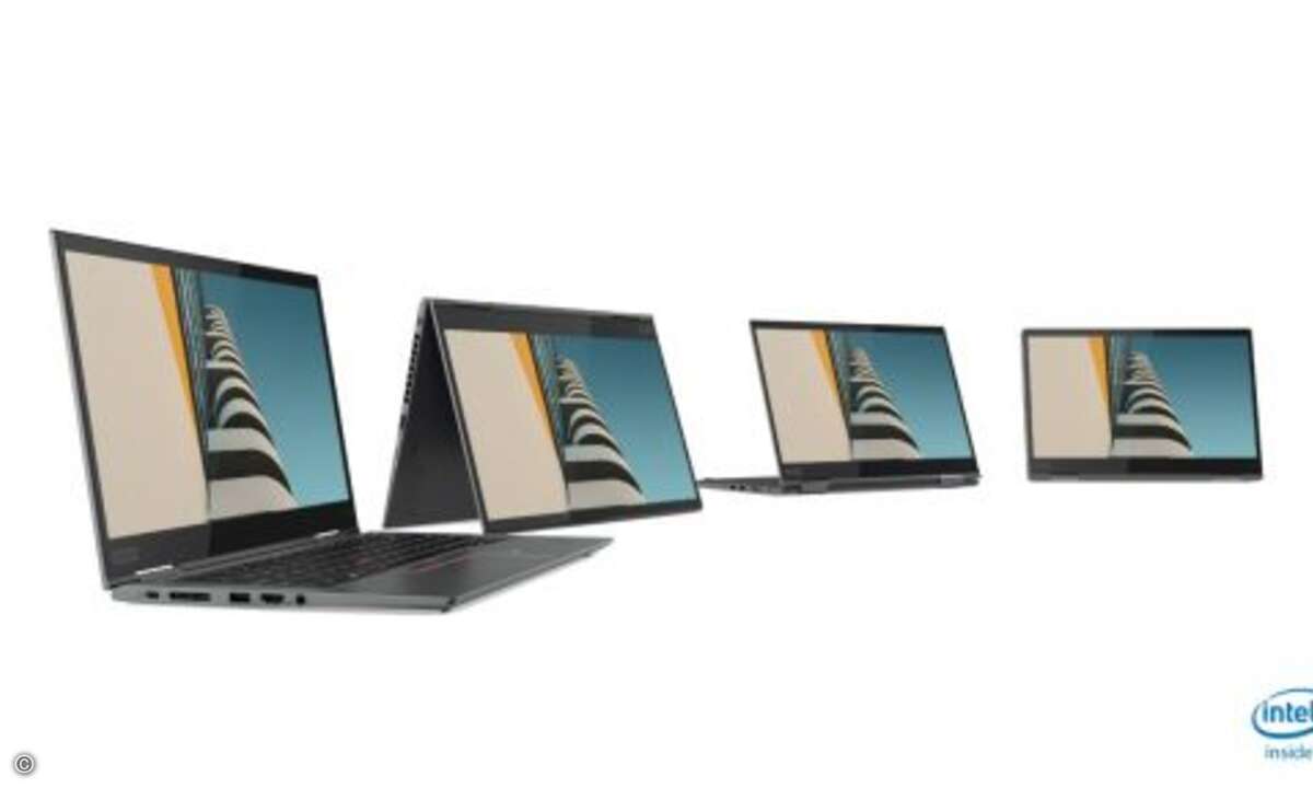 Die smartesten »Yoga«-PCs aller Zeiten kündigte Lenovo auf der CES 2019 an. Dazu gehört das neue »ThinkPad X1 Yoga« der 4. Generation, das nun in einem Vollaluminium-Gehäuse steckt. (Bild: Lenovo)