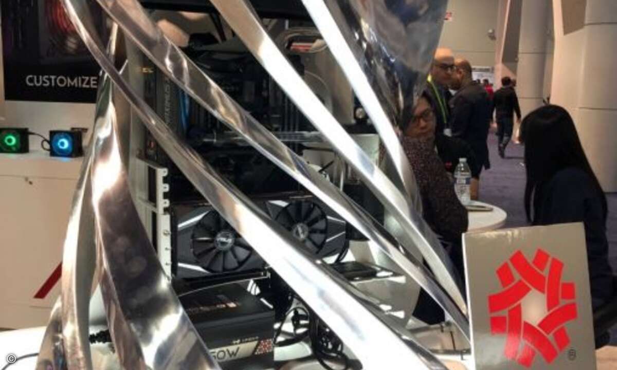 Innovative PC-Gehäuse wie hier von InWin waren ein Eyecatcher (Bild: CRN)