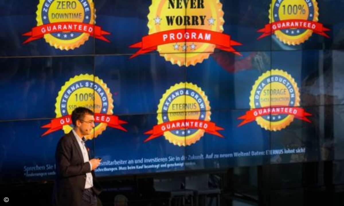 Mit seinem neuen »Eternus Never Worry«-Programm bietet Fujitsu zahlreiche Leistungs- und Zufriedenheitsgarantien (Foto: Fujitsu)