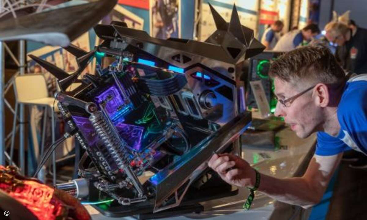 Ein Publikumsmagnet war die Deutsche Casemod-Meisterschaft (DCMM), die zum ersten Mal im Rahmen der DreamHack Leipzig stattfand. (Bild: Leipziger Messe GmbH/Tom Schulze)