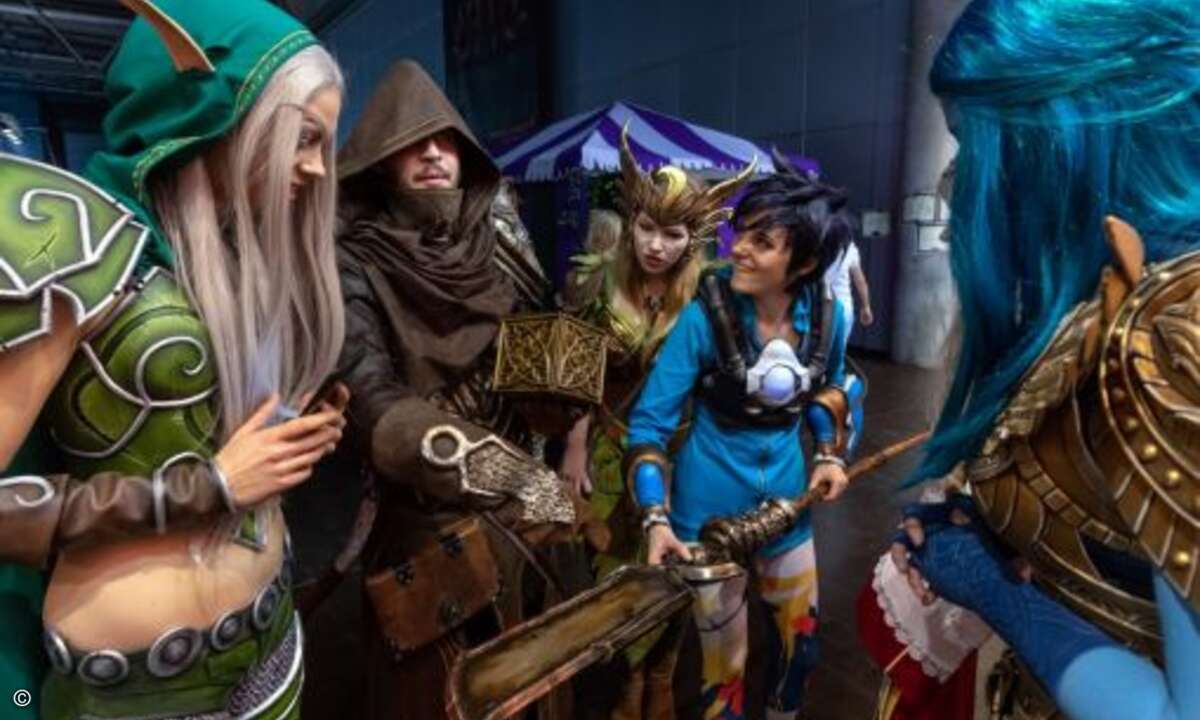Zahlreiche Teilnehmer waren in der Verkleidung ihrer Gaming-Helden angereist. (Bild: Leipziger Messe GmbH/Tom Schulze)