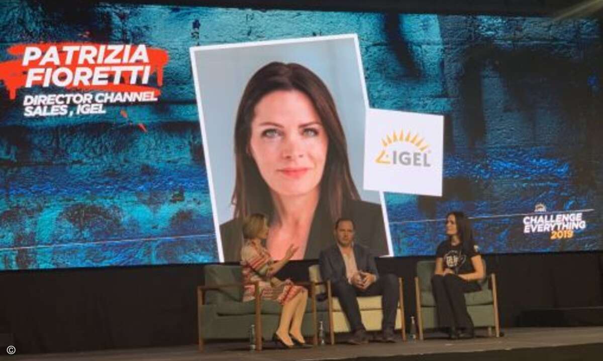 Patrizia Fioretti, Channel Sales Director bei Igel Deutschland, stellte das neue Lizenzmodell vor (Bild: Igel)