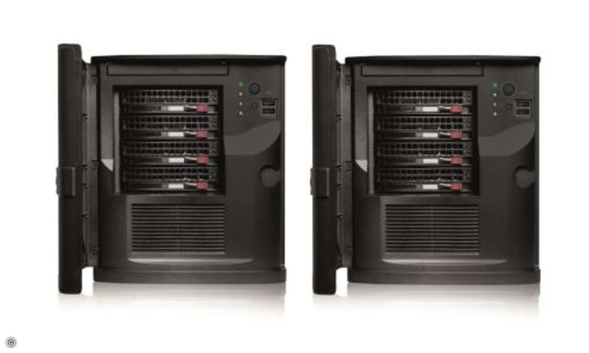 Der Cluster ist als »Hybrid Storage System« angelegt. Anwender können Storage-Kapazitäten zwischen sechs und 24 Terabyte brutto wählen. (Bild: Thomas-Krenn)