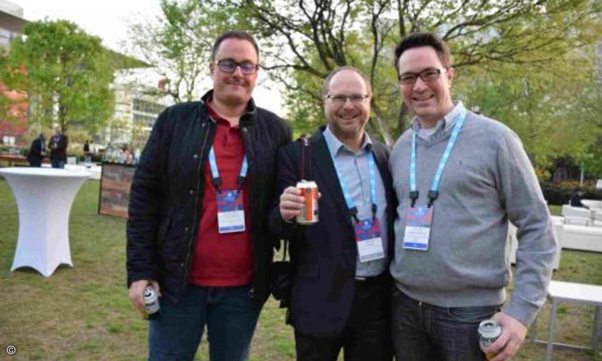 Thorsten Sauerland (links) und Volkan Weissenberg (rechts), beide von Also Deutschland, nahmen die deutsche Channelpresse (alias Armin Weiler von Channelpartner) in ihre Mitte, damit unser Ex-CRN-Kollege auch mal in die Zeitung kommt.
(CRN)