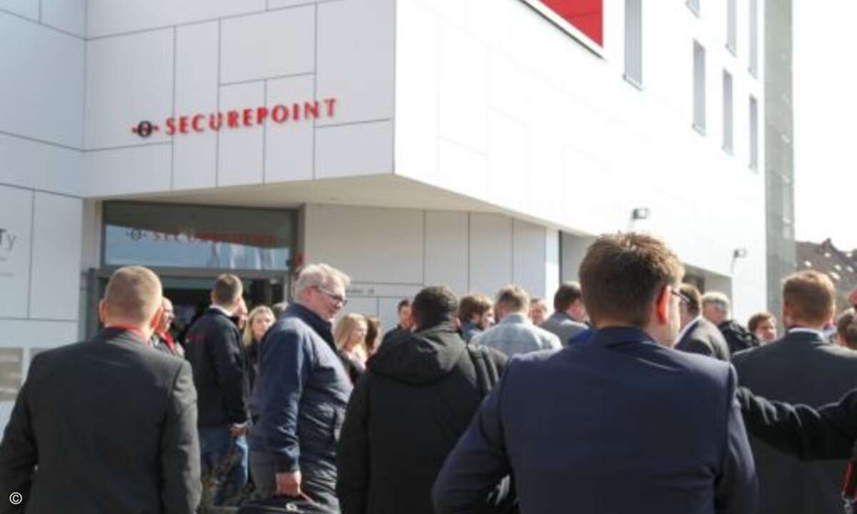 Großer Andrang am Firmensitz von Securepoint in Lüneburg zum Partner-Event des Security-Herstellers (Foto: Securepoint)