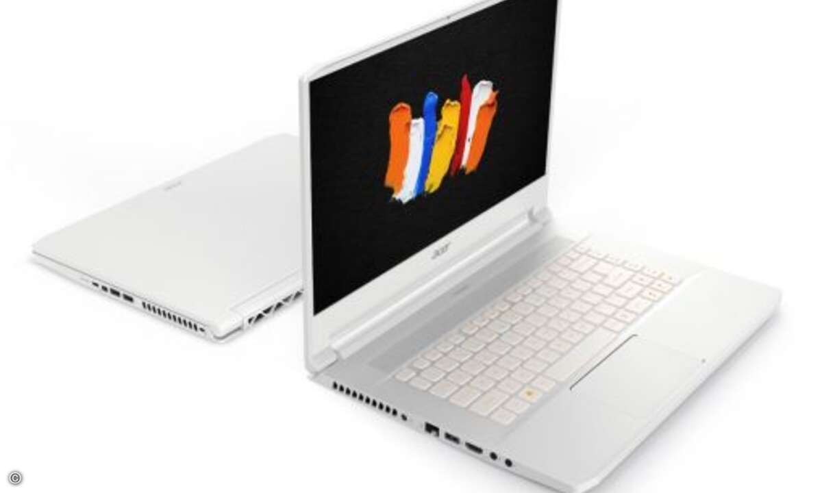 Dafür hat Acer einen neuen »Intel Core i7«-Prozessor der 9. Generation und eine »Nvidia GeForce RTX 2080«-Grafik im Max-Q-Design verbaut. (Bild: Acer)