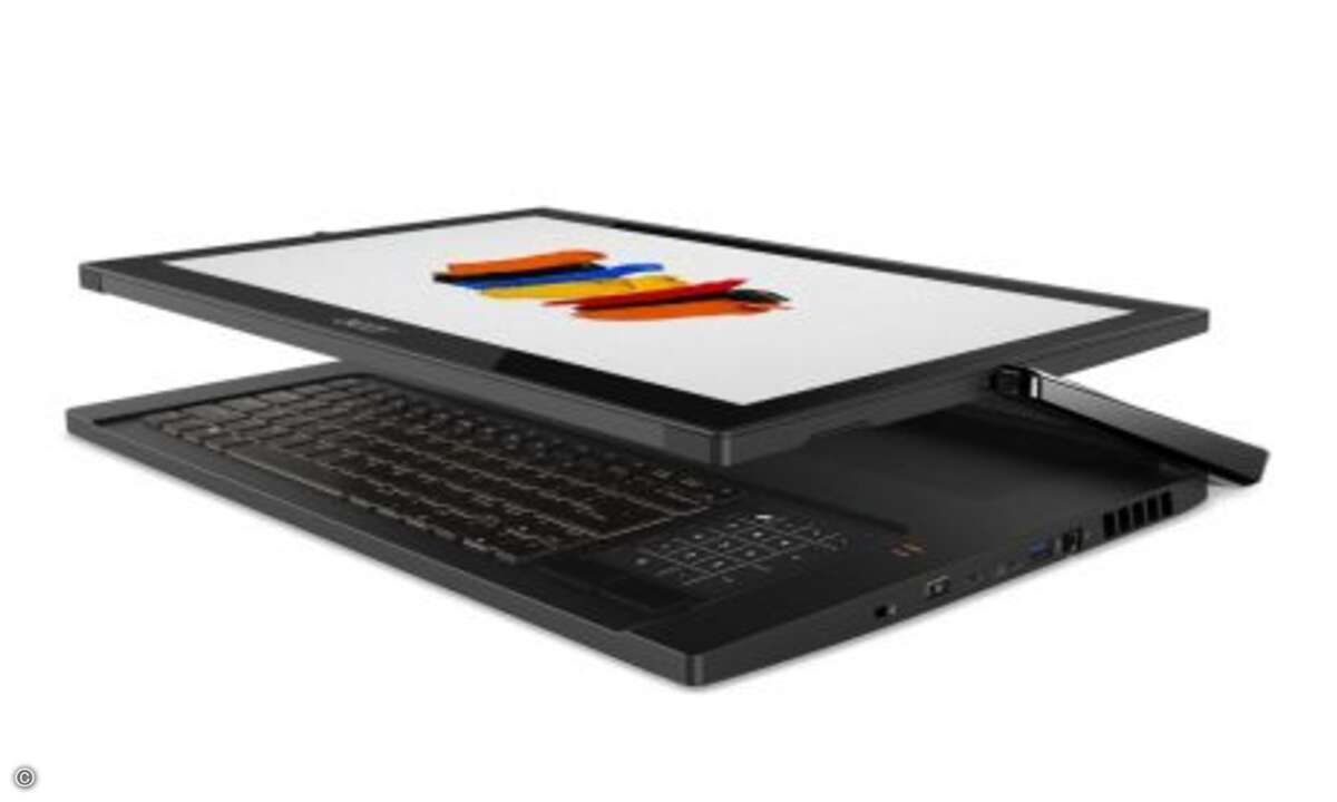 Dank der leistungsstarken Prozessoren bis hin zu brandneuen Intel-Core-i9-Mobile-Modellen der 9. Generation liefert das »ConceptD 9« genug Leistung, um auch Multitasking und die Verwendung mehrerer Creator-Tools gleichzeitig flüssig zu meistern. (Bil
