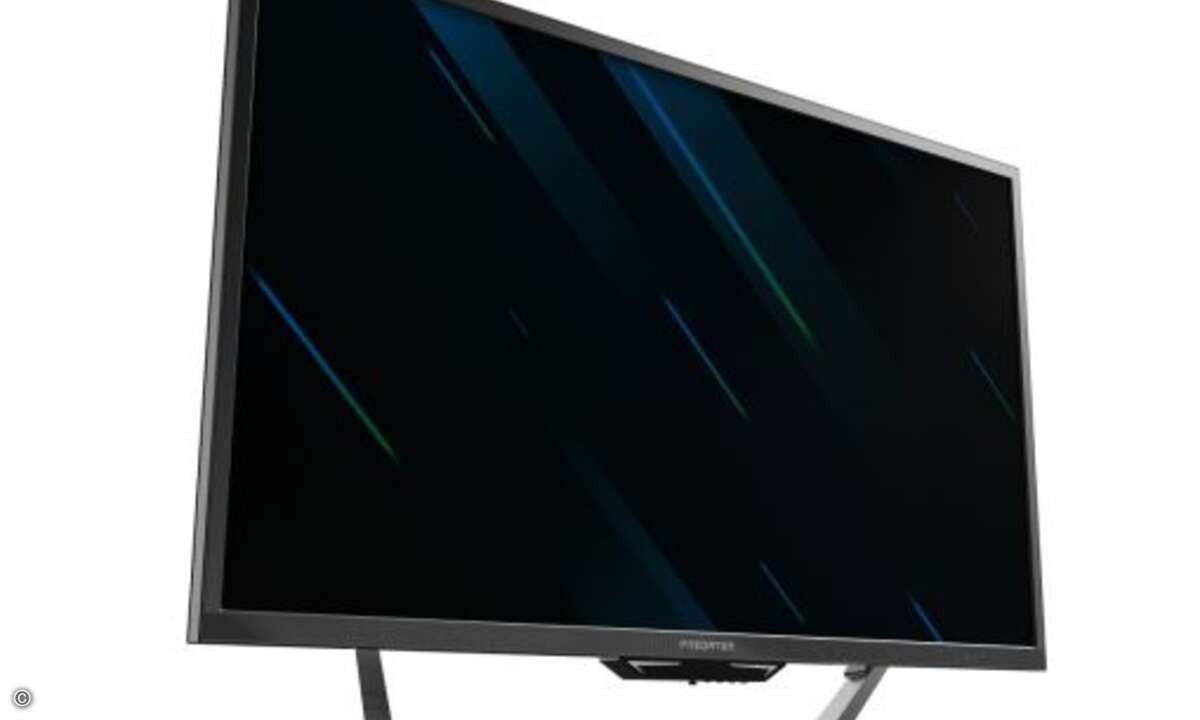 Ergänzt wird er von einem 43 Zoll großen Gaming-Monitor mit einer gigantischen Bilddiagonalen von 109,2 Zentimetern. (Bild: Acer)