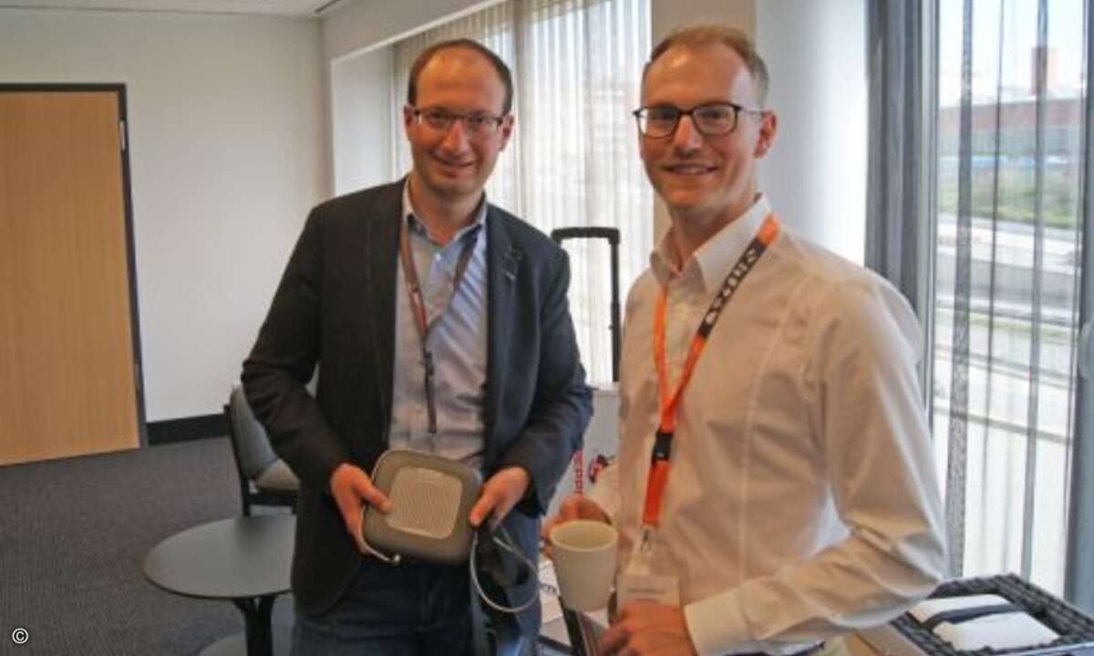 Korbinian Meier von Netpeppers mit David Sperger von SBS