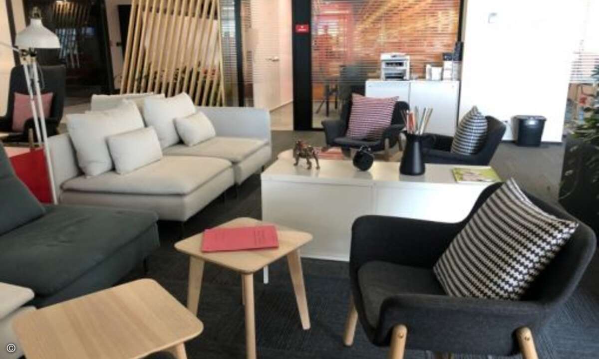 Modern Workplace mit Bereichen zum Relaxen (Foto: CRN)