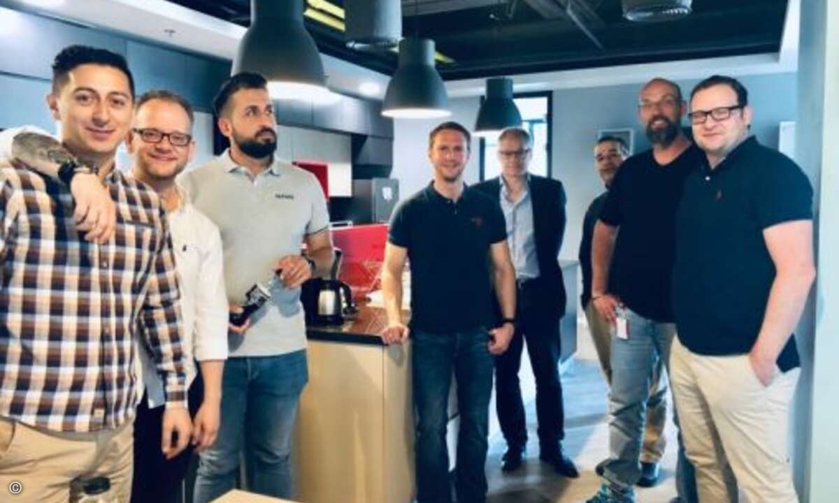 Kurzer Stopp in der Kaffeküche (Foto: CRN)
