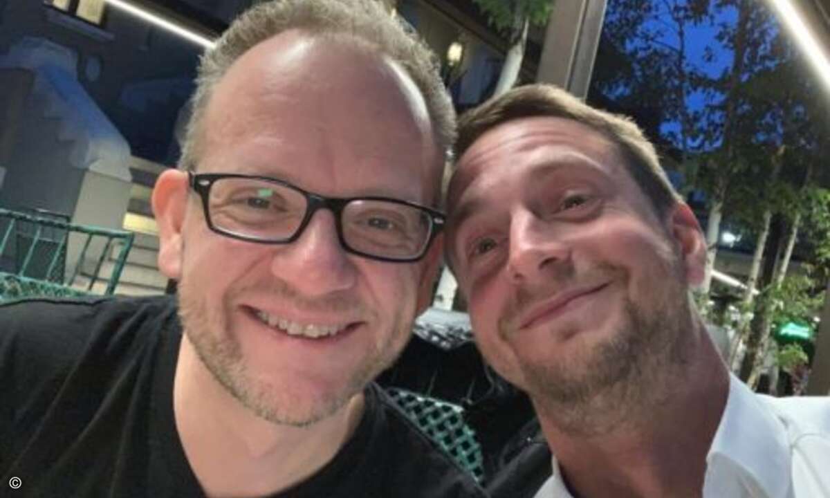 Entspannter als Stefan Wehrhahn (Bullguard) und Dennis Möller (CSL Computer) kann man den Tag nicht ausklingen lassen (Foto: CRN)