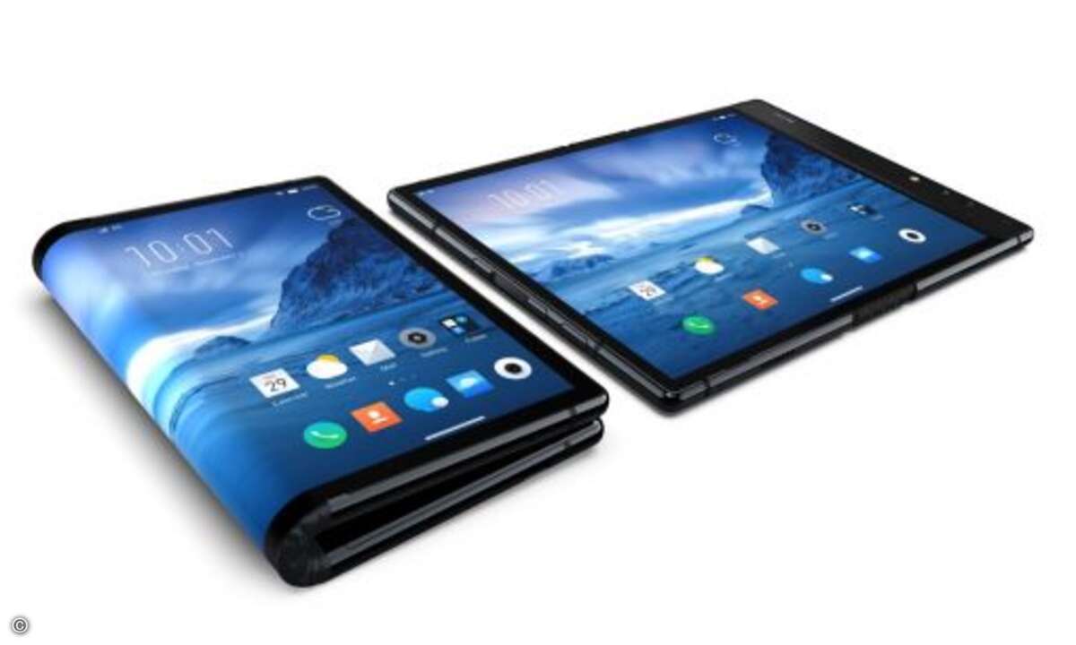 Samsung und Huawei kündigten Anfang des Jahres ebenfalls faltbare Smartphones an. Samsung musste den Marktstart aber inzwischen verschieben (Bild: Royole)